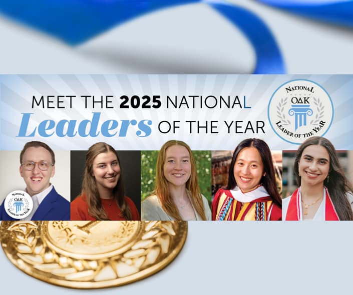 Omicron Delta Kappa (OΔK) 2025 National Leader of the Year​